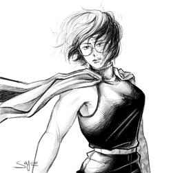 half body sketch